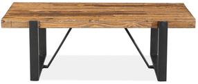 Kavos staliukas Home4you Ironbridge, ruda sp., 132 cm x 66 cm x 43.5 cm