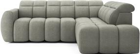 Kampinė sofa Falconn Xillar 100, žalia sp., dešininė, 208 x 258 cm x 107 cm