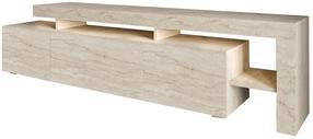 TV skapītis Kalune Design Beliz, travertine krās., 37 cm x 192 cm x 53 cm