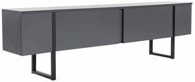 Televizoriaus spintelė Nordure Serenity, antracito sp./juoda sp., 29.5 cm x 180 cm x 50 cm