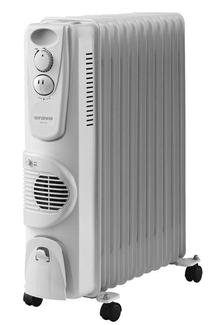 Tepalinis šildytuvas Orava OH-11 A, balta sp., 2500 W Prekė su pažeista pakuote.