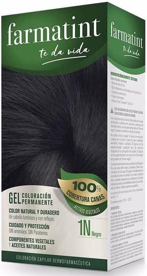 Juuksevärv Farmatint Permanent Color Gel, must v., 1N, 150 ml
