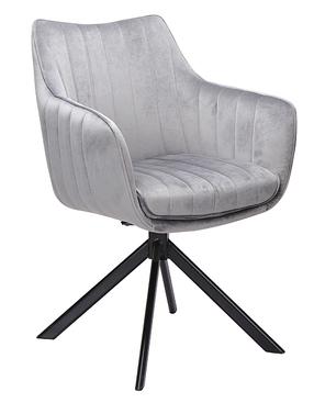 Стул для столовой Azalia Velvet, матовый, серый цв., 44 см x 61 см x 86 см