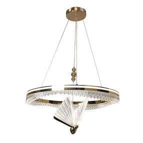Светильник потолочный Light Prestige Marissa Cristal, LED, 3000 - 6000 °К, 1 x 48 Вт, прозрачный цв./золотой цв. / золотой цв.