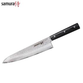 Кухонный нож Samura Blacksmith, 208 мм, пластик/нержавеющая сталь