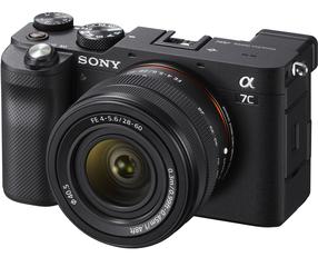 Sisteminis fotoaparatas Sony A7C + FE 28-60 mm, juoda sp.