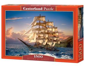 Dėlionė Castorland Sailing at Sunset 1500 el. 151431, 68 cm x 47 cm, 1500 vnt., įvairių spalvų