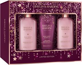 Ķermeņa kopšanas līdzekļu komplekts Baylis & Harding Limited Edition Wild Cherry & Vanilla, 3 gab.