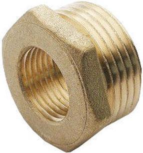 Üleminek Sobime, 1 1/2"M x 1 1/4"F, messing