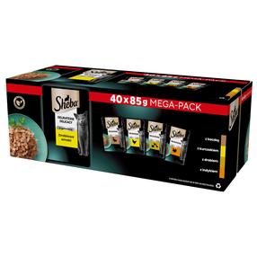 Влажный корм для кошек Sheba Delicate, курица/индюшатина/мясо утки, 0.085 кг x 40 шт.