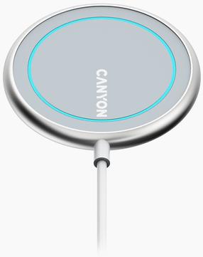 Juhtmevaba laadija Canyon CNS-WCS100 For Iphone, USB/Qi, hall v.