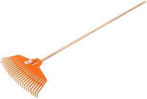 Grābeklis vēdekļa Prosperplast Focus Green/Orange 102590013, ar kātu, 1650 mm, zaļa krās./oranža krās.