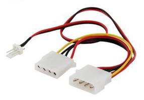 Adapteris Savio AK-15 4 pin Molex + 3 pin Molex, 4 pin Molex male, 0.18 m