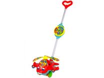 Stumiamas žaislas, stumdukas Lean Toys Plane, 15 cm, raudona sp.