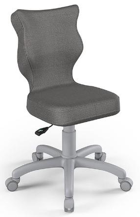 Vaikiška darbo kėdė Petit MT33 Size 3, 33 x 30 x 71.5 - 77.5 cm, pilka sp./tamsiai pilka sp.