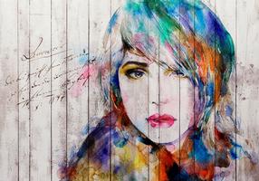 Fototapeet Artgeist Wooden Portrait, 140 cm x 200 cm