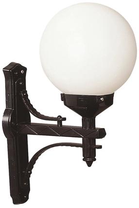 Sieninis lauko šviestuvas Opviq BAP-68160-BSY-OP, 60W, E27, IP65, juoda sp., 35 cm x 55 cm