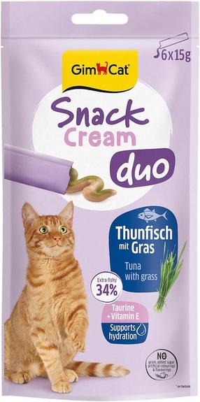Kassimaius Gimcat Snack Cream Duo, tuunikala/kassimuru, 0.015 kg, 6 tk