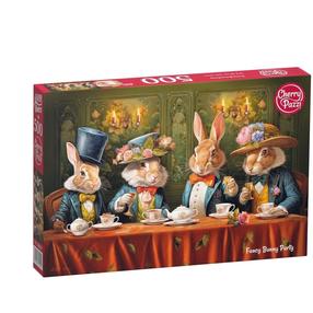 Dėlionė CherryPazzi - 500 Fancy Bunny Party 20050, 34.5 cm x 50 cm, 500 vnt.