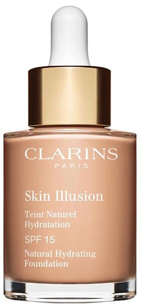 Šķidrā grima bāze Clarins Skin Illusion Natural Hydrating Foundation, 107 beige, 30 ml