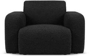Krėslas Micadoni Home Molino Boucle, juoda sp., 105 cm x 95 cm x 72 cm