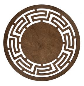 Galda paklājiņš Hermia Labyrinth, 36 cm x 36 cm x 36 cm, 6 gab., Brūna krās.