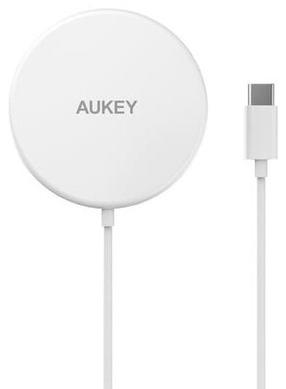 Juhtmevaba laadija Aukey LC-A1 MagSafe, Qi Wireless, valge v., 15 W