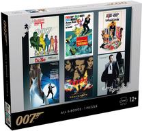 Dėlionė Winning Moves James Bond Actor Debut, 27 cm x 35 cm, 1000 vnt., įvairių spalvų