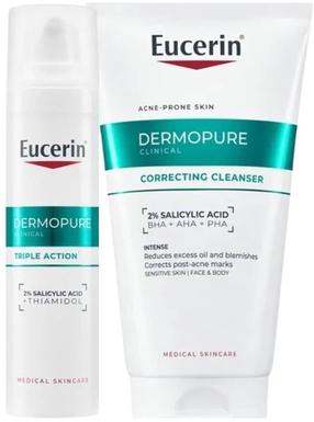 Näohooldustoodete komplekt naistele Eucerin DermoPure Clinical Set, 190 ml, 3 tk