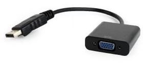Adapteris Gembird Displayport to VGA Display port male, VGA female, juoda