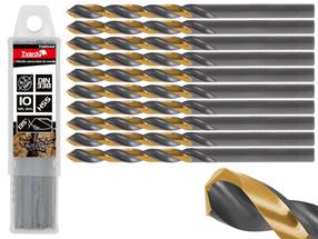 Metallist puurikomplekt Tvardy T02042, metall, hss-tin, silindriline, 4.2 mm x 17 cm