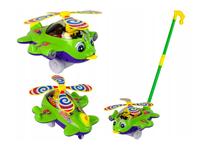 Stumiamas žaislas Lean Toys Plane, 50 cm, žalia sp.