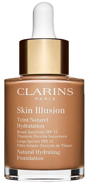 Skystas makiažo pagrindas Clarins Skin Illusion Natural Hydrating Foundation, 113 chestnut, 30 ml