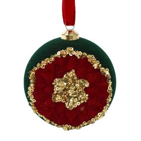 Eglītes rotājums Christmas Touch SY25CJHB-415, sarkana krās./zaļa krās., 8 cm, nbr putuplasts