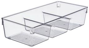 Šaldytuvo organizavimo dėžutė Kinvara 12502, 34 cm x 15.3 cm, skaidri sp.