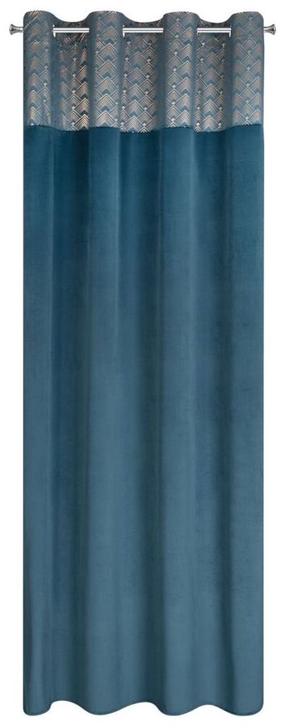 Naktinė užuolaida ZKLW-05, šampano sp./šviesiai mėlyna sp., 140 cm x 250 cm