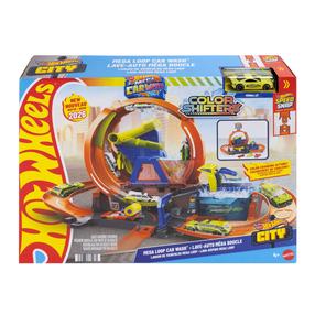 Automobilių trasa Mattel Hot Wheels City Mega Loop Car Wash JHL97, įvairių spalvų