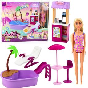 Lėlė su priedais Lean Toys Anlily Summer Series, 30 cm, įvairių spalvų