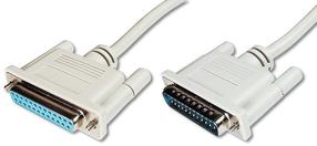 Laidas Assmann DSUB/DSUB DSUB 25-pin, DSUB 25-pin, 2 m, šviesiai ruda sp.
