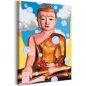 Tapymas pagal skaičius Artgeist Levitating Buddha MA_0671, įvairių spalvų, 40 x 60 cm