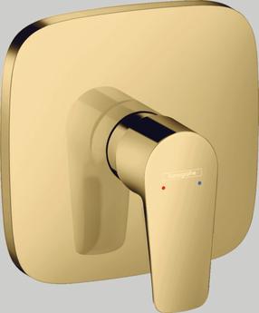 Смеситель для душа Hansgrohe Talis E Polished Gold Optic, золотой цв.