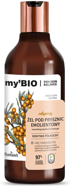 Kūno prausimosi želė Farmona my'BIO Nourishing Emollient, 500 ml