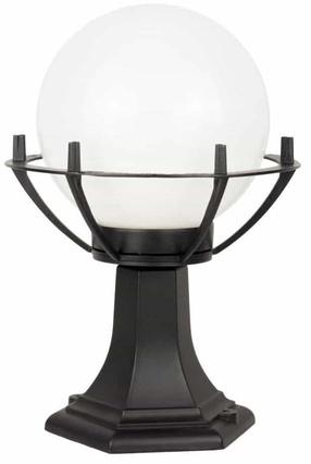 Brīvi stāvošs āra gaismeklis Su-Ma Kule, 60W, E27, IP43, melna krās., 25 cm x 39 cm