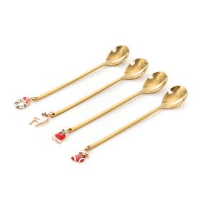 Deserta tējkarote Homla Blane 831275, nerūsējošais tērauds, zelta krās., 4 gab., 14 cm