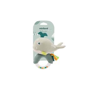 Grabulis, delfīns Miniland Baby Sea, zila krās./pelēka krās.
