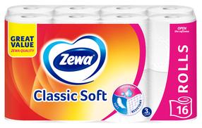 Туалетная бумага Zewa Classic Soft, 3 сл, 16 шт.