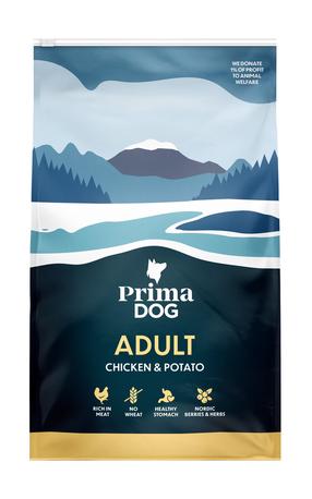 Sausas šunų maistas Prima Dog Chicken & Potato, vištiena/bulvės, 3 kg