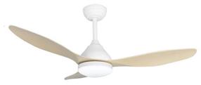 Laeventilaator koos lambiga CristalRecord Stel 85-950-20-106, 20 W, 1 tk, valge v.