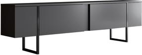 TV staliukas Kalune Design Luxe, antracito sp./juoda sp., 30 cm x 180 cm x 50 cm