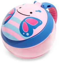 Užkandžių dubenėlis Skip Hop Zoo Snack Cup Butterfly, 222 ml, 1 m., plastikas, rožinė sp./violetinė sp.